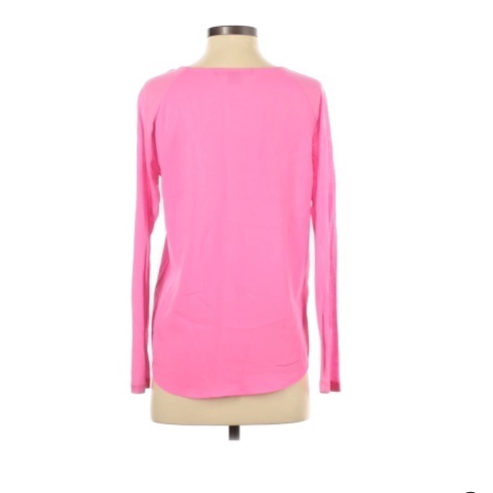 FRENCH CONNECTION Pink Baseball Style w/Sheer Sleeves - Picture 2 of 5